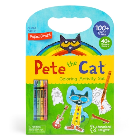 Educational Insights PaperCraft Pete the Cat Coloring Activity Set 1570